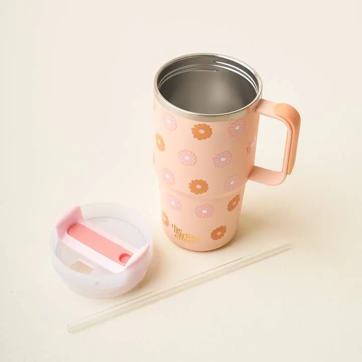 20 oz Mini On-The-Go - Darling Daisy Peach