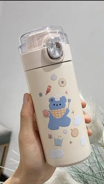 320ml Kawaii Bear Korean Thermos Flask