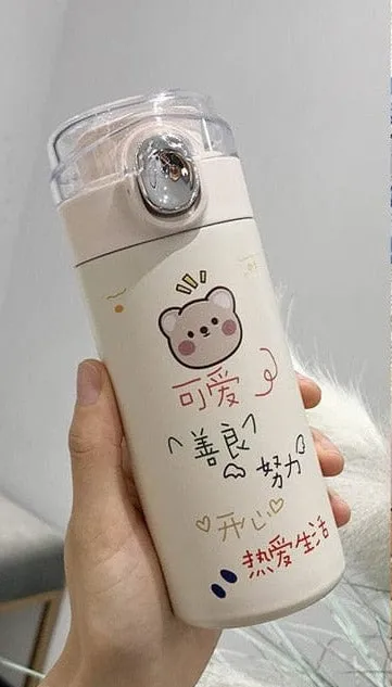 320ml Kawaii Bear Korean Thermos Flask