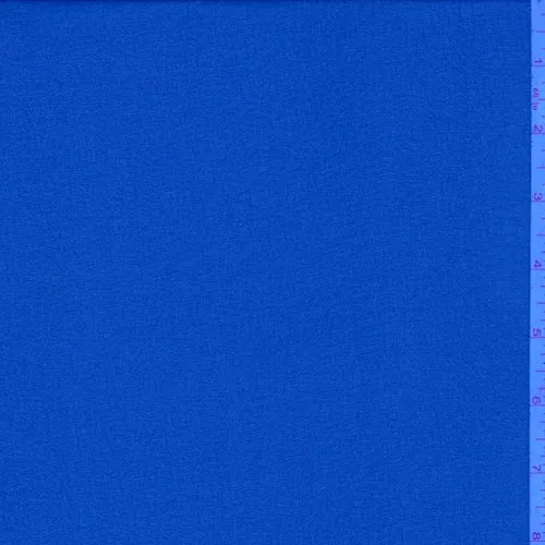 4 1/2 YD PC-Cobalt Blue Mini Grid Chiffon Fabric