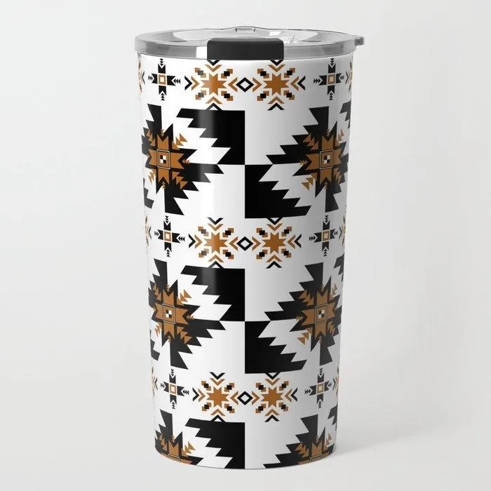 Aztec Golden Tribal Travel Mug