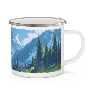 Camping Mug with Olympic National Park Design, 12oz Coffee Cup