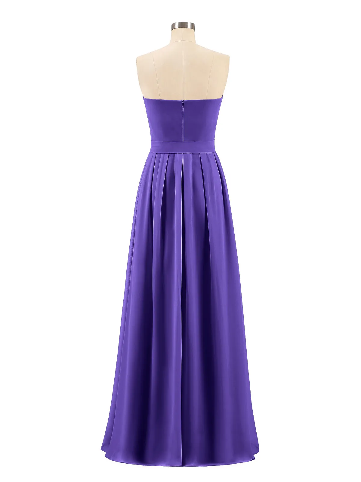 Chiffon Strapless Bridesmaid Gown with Sash-Regency