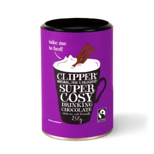 Clipper Fairtrade Super Cosy Drinking Chocolate 250g Vegan