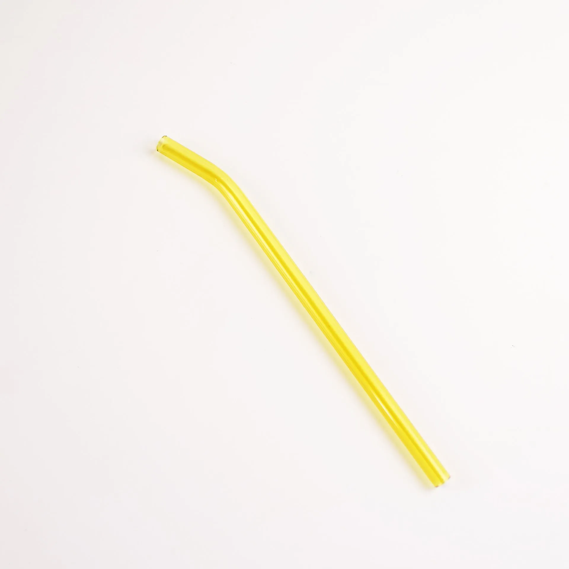 Colored High Borosilicate Environmentally Friendly Heat-resistant Curved Glass Straws