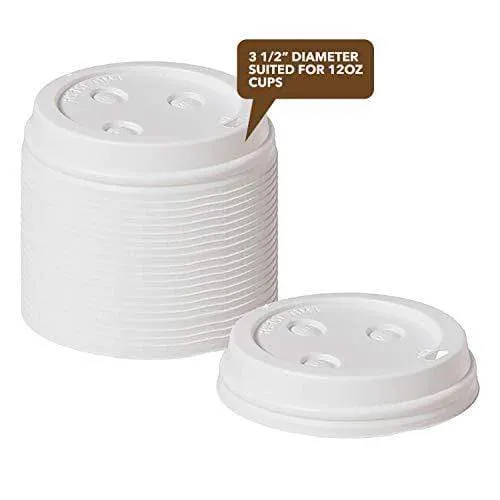 Disposable Coffee or Hot Chocolate Cups - Black Cups, Lids, and Might Be Whiskey Kraft Sleeves, 12 Ounce - 20 Count