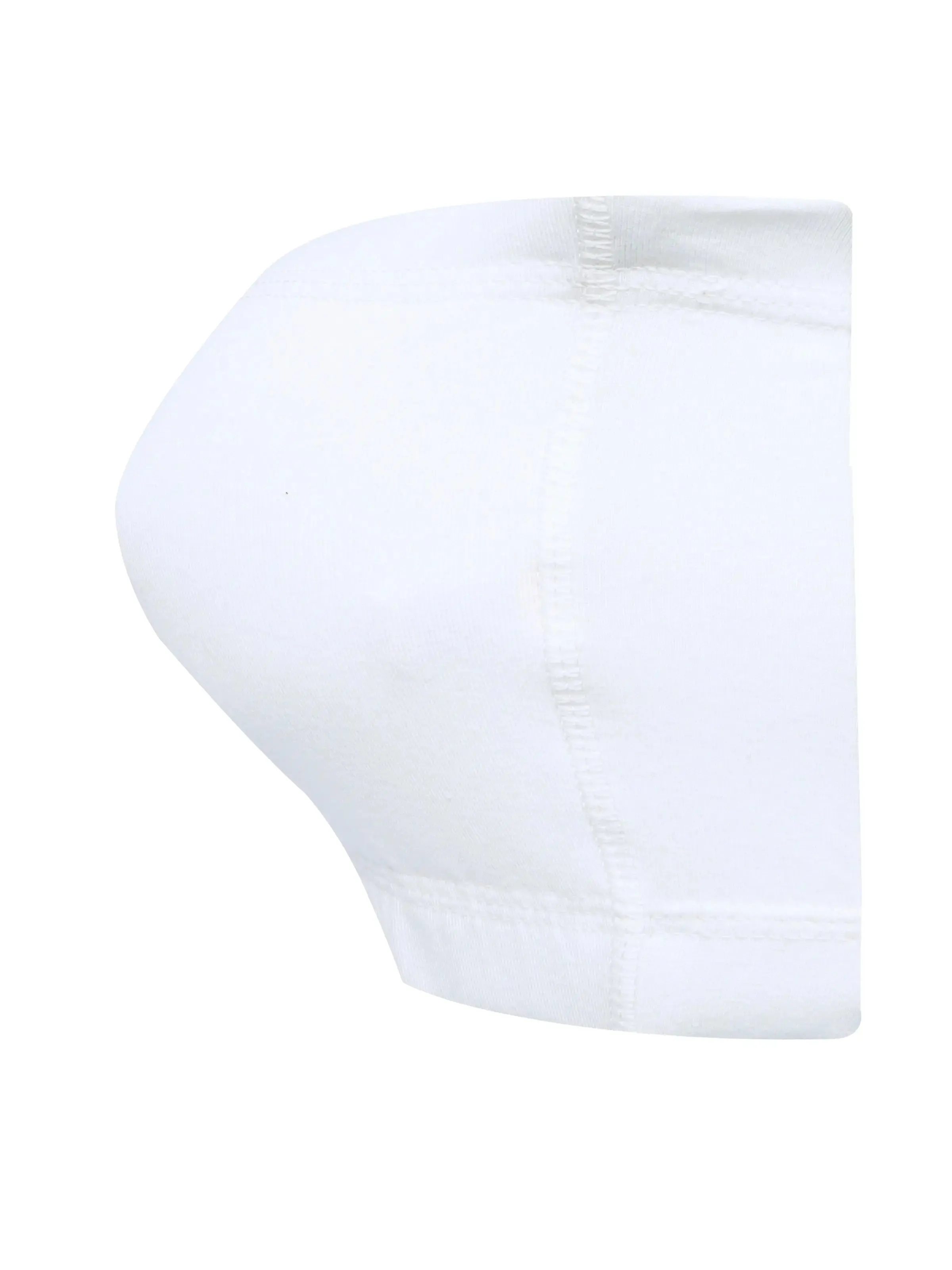 Double-Layer Cotton Tube Bra | Non-Padded Strapless Bra | Solid White Bra