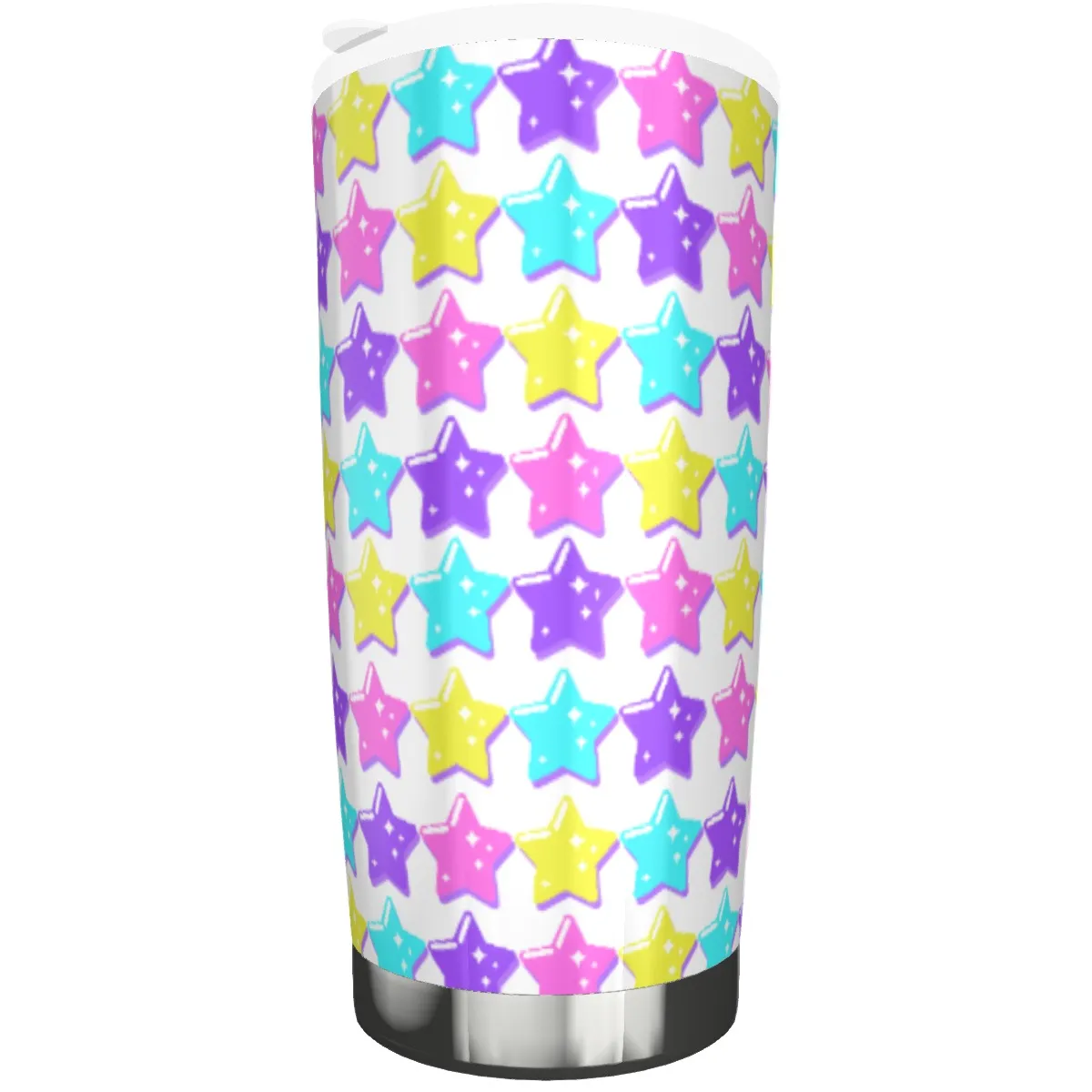 Electric Star Wave White Tumbler 20oz