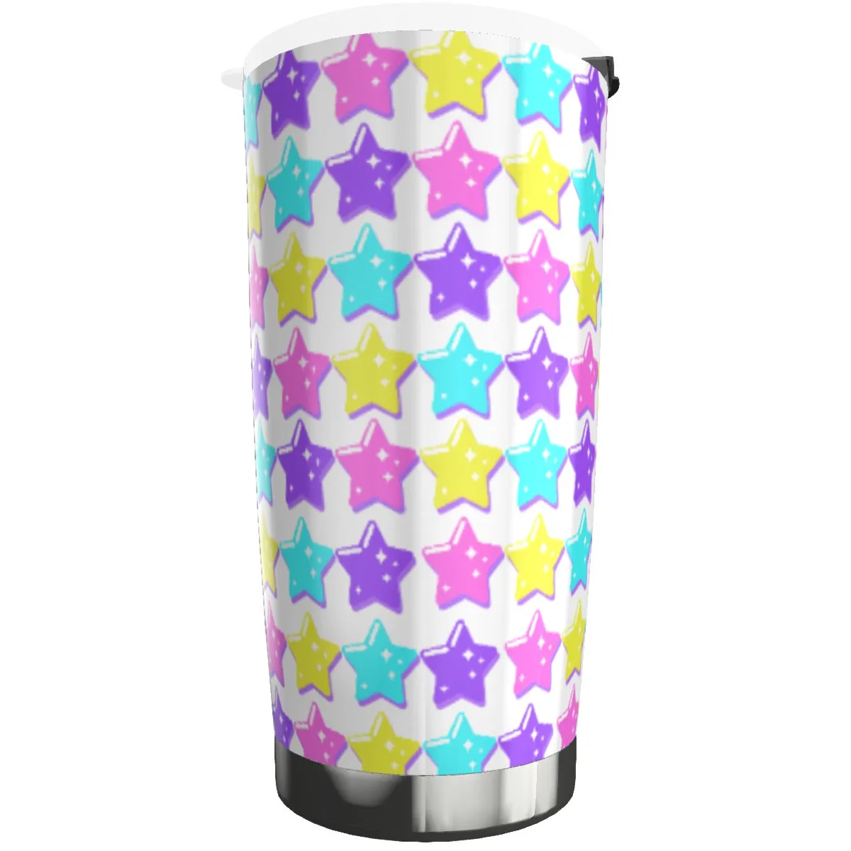 Electric Star Wave White Tumbler 20oz