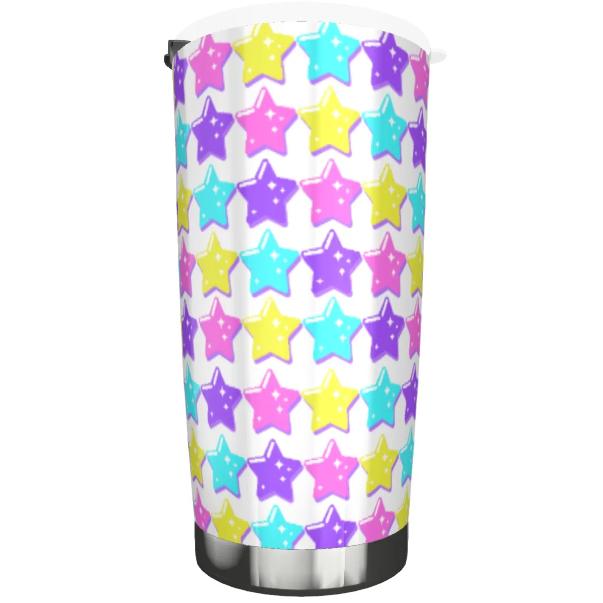 Electric Star Wave White Tumbler 20oz