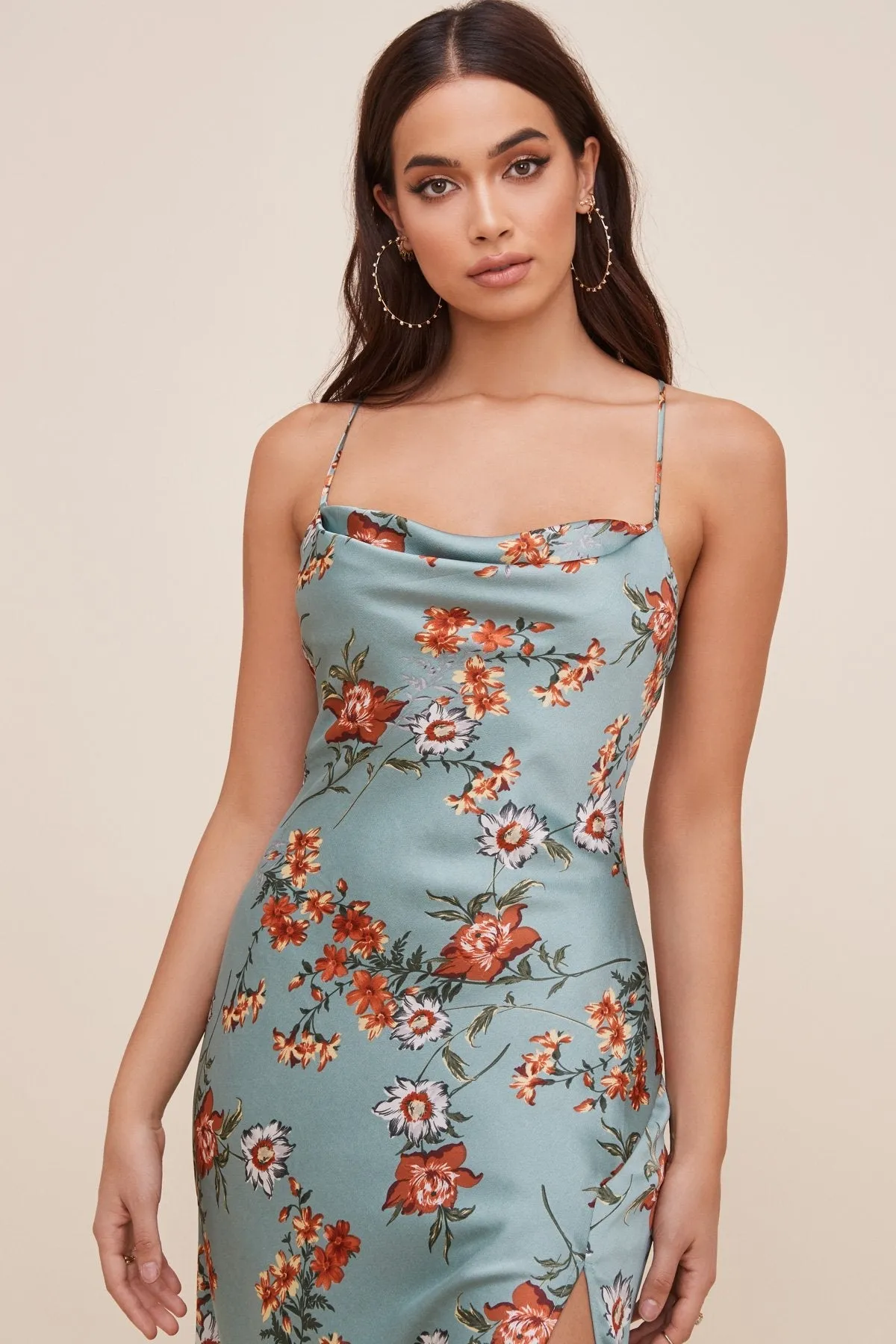 Gaia Floral Midi Dress