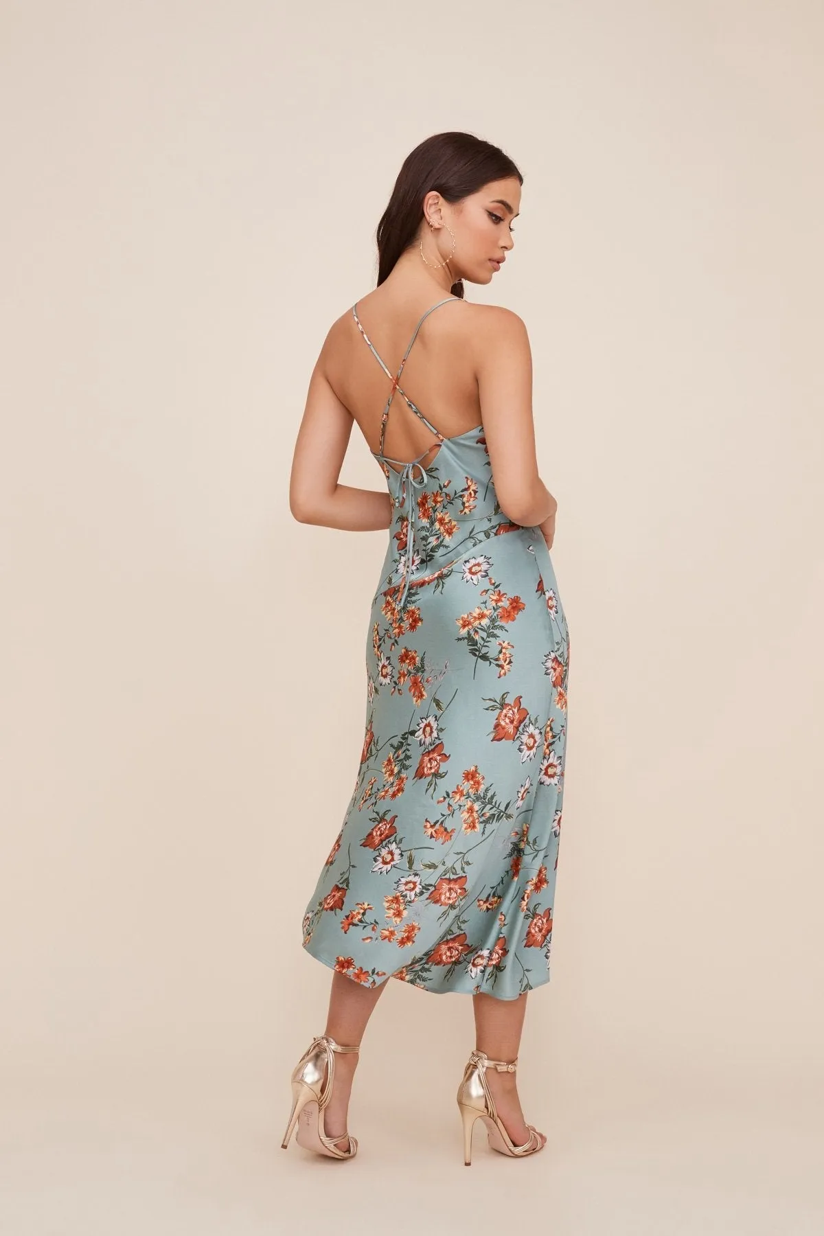 Gaia Floral Midi Dress