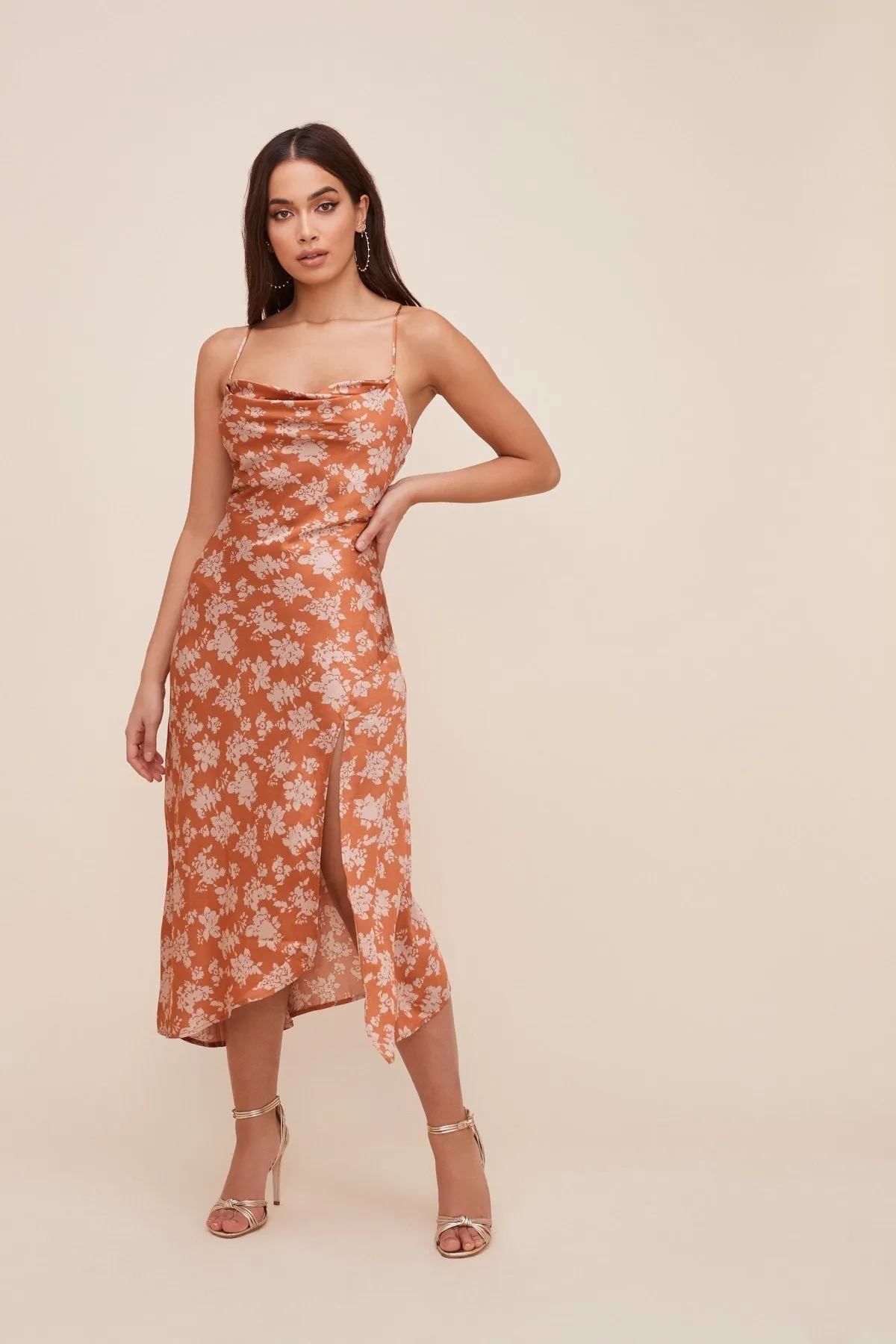 Gaia Floral Midi Dress