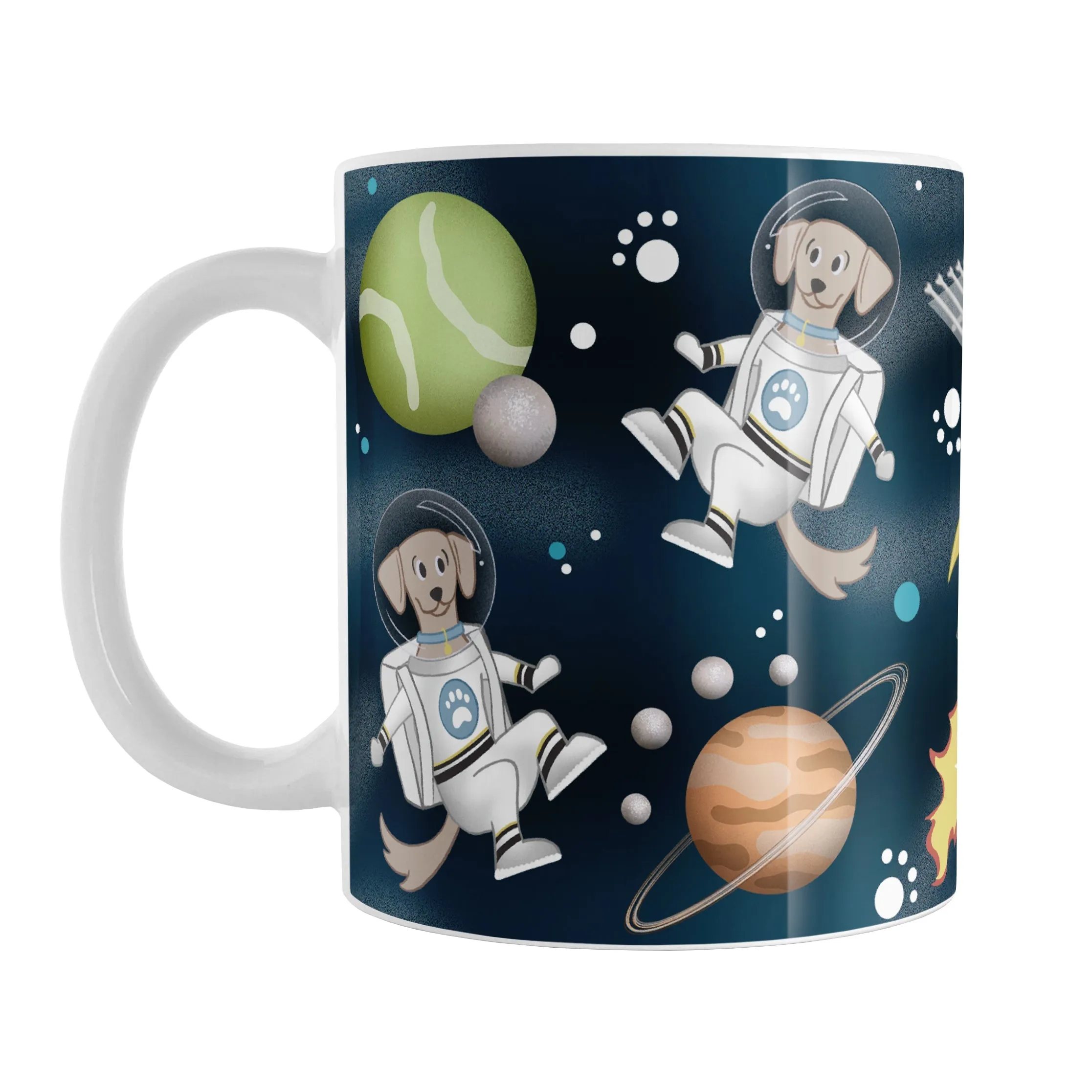 Galaxy Dog-stronaut Mug