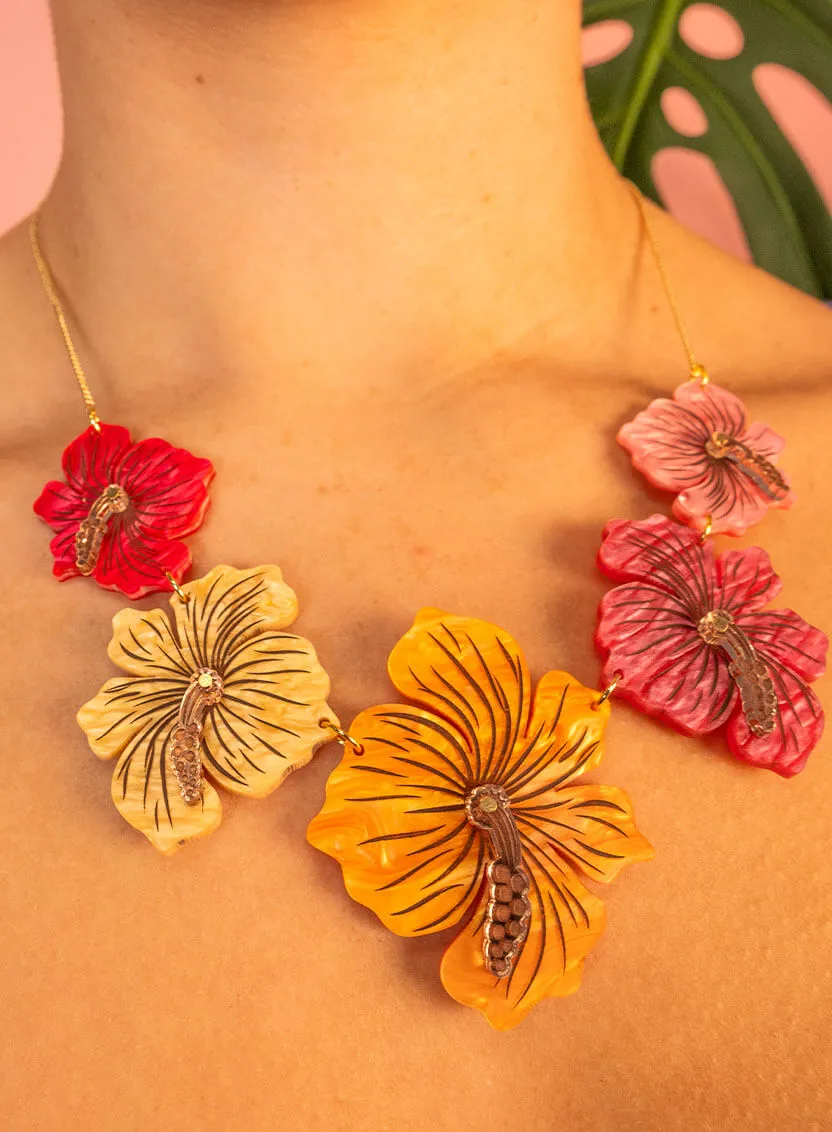 Hibiscus Flower Necklace