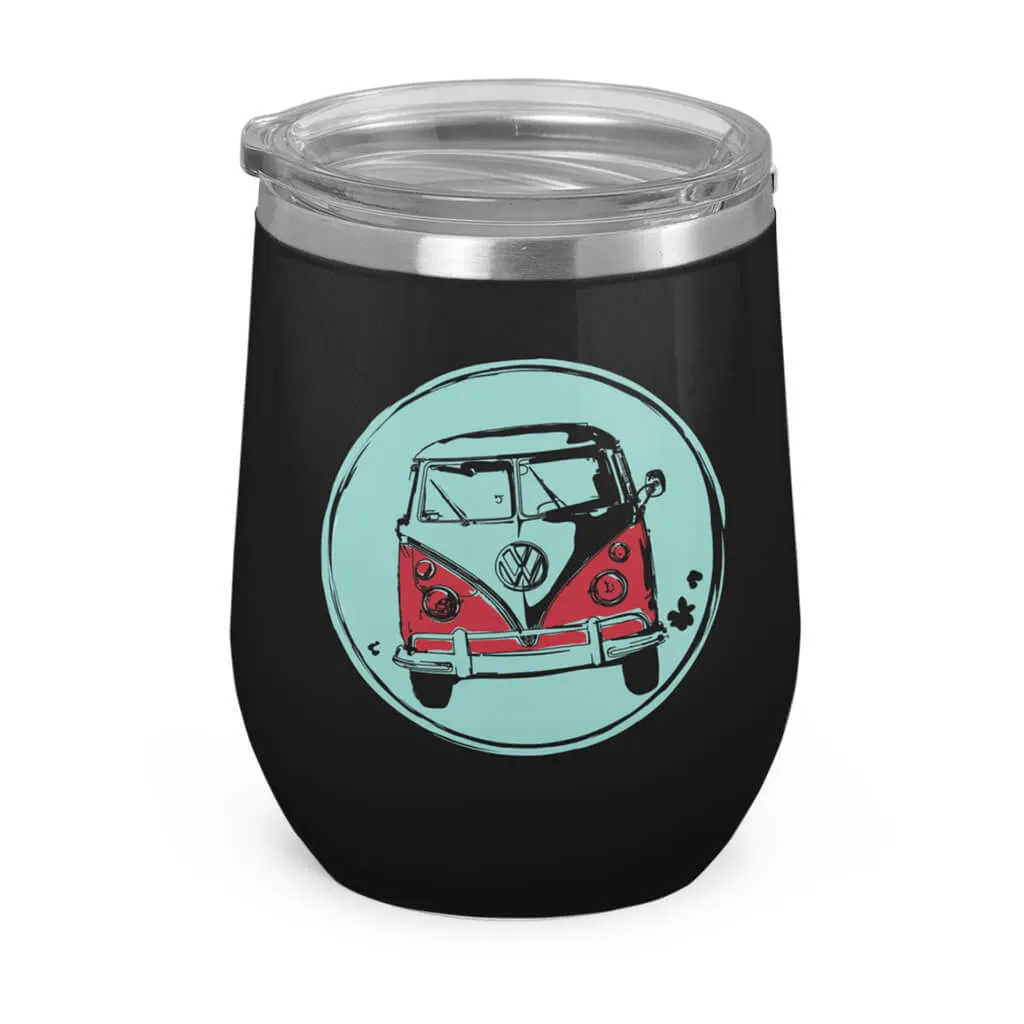 Hippie Van- Wine Tumbler