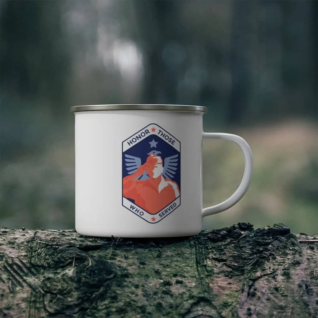 Honor Those Who Served Enamel Camping Mug