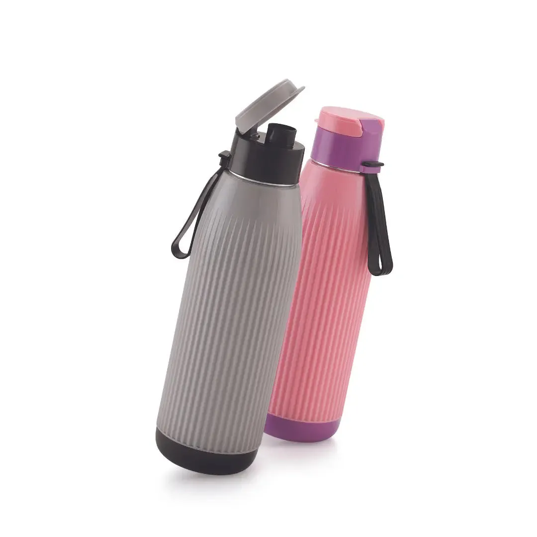 Liza Stainless Steel Insulated Water Bottle (800ML) For School, Office, Gym & Colleges Grey