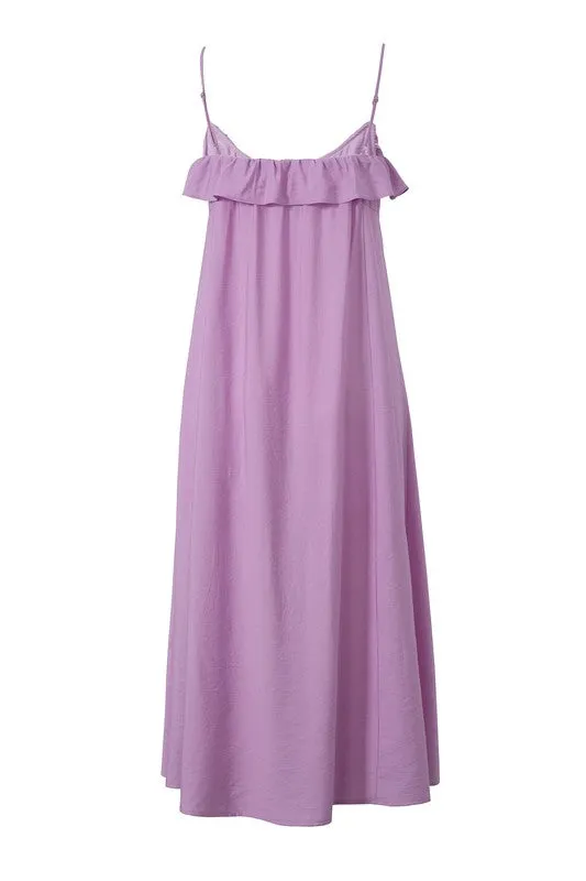 Maxi dress with ruffles