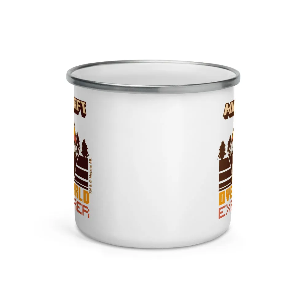 Minecraft Overworld Explorer Enamel Campfire Mug