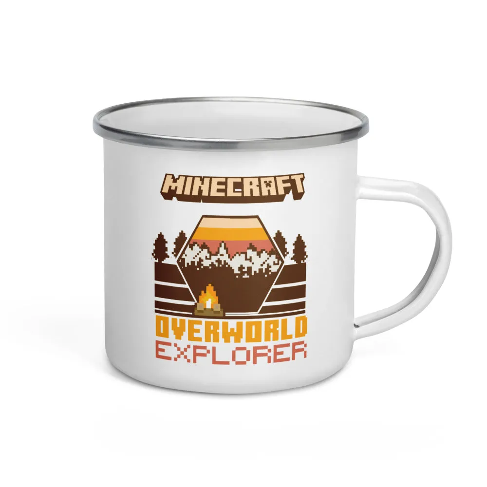 Minecraft Overworld Explorer Enamel Campfire Mug