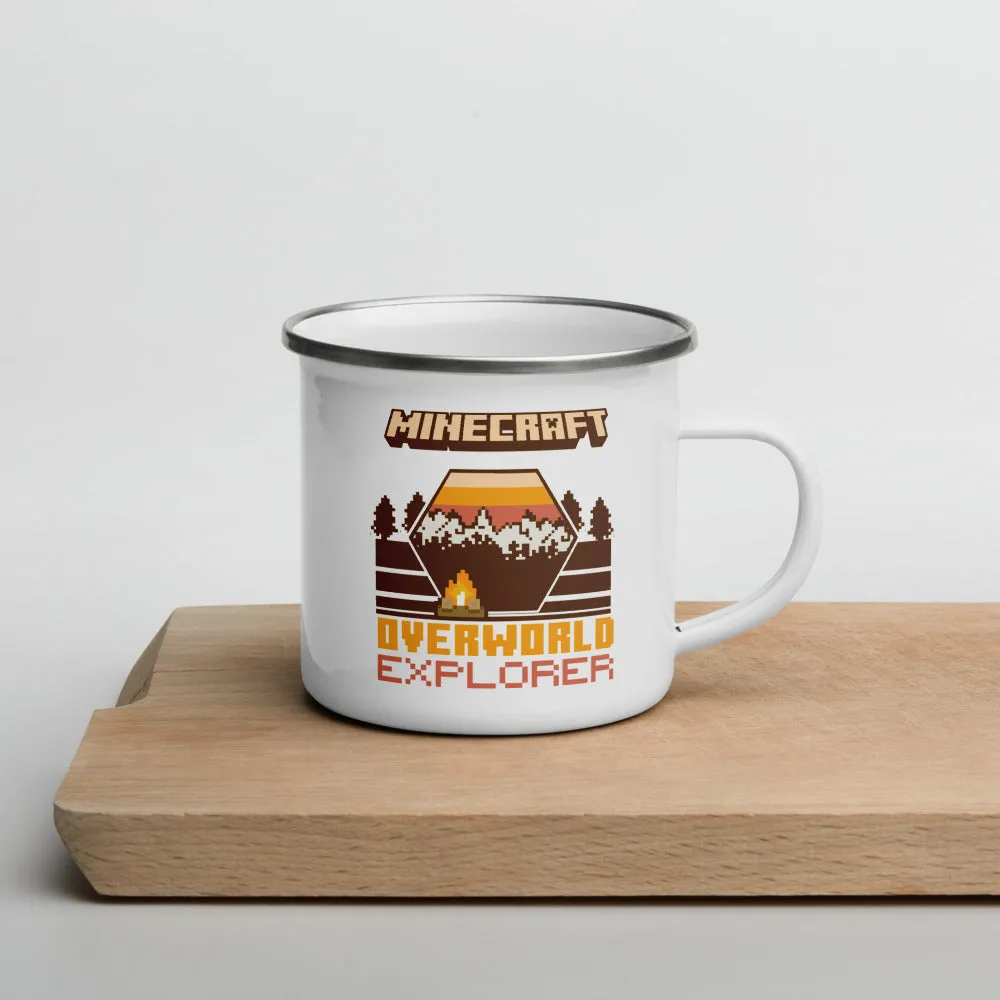 Minecraft Overworld Explorer Enamel Campfire Mug