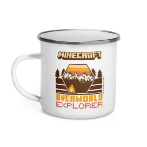 Minecraft Overworld Explorer Enamel Campfire Mug