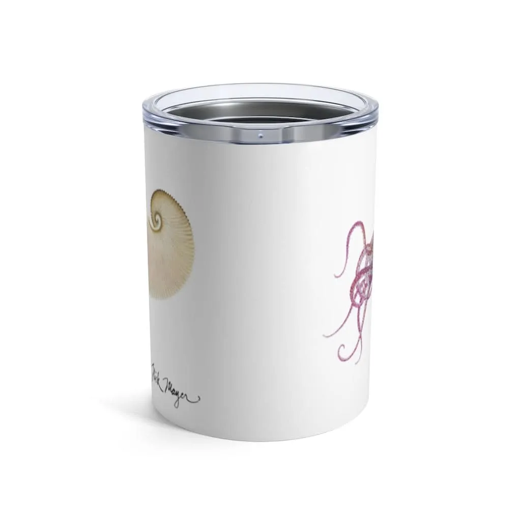 Paper Nautilus 3, 10 oz Steel Tumbler