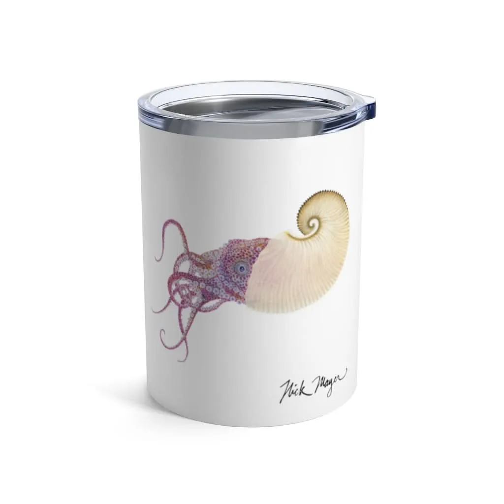 Paper Nautilus 3, 10 oz Steel Tumbler