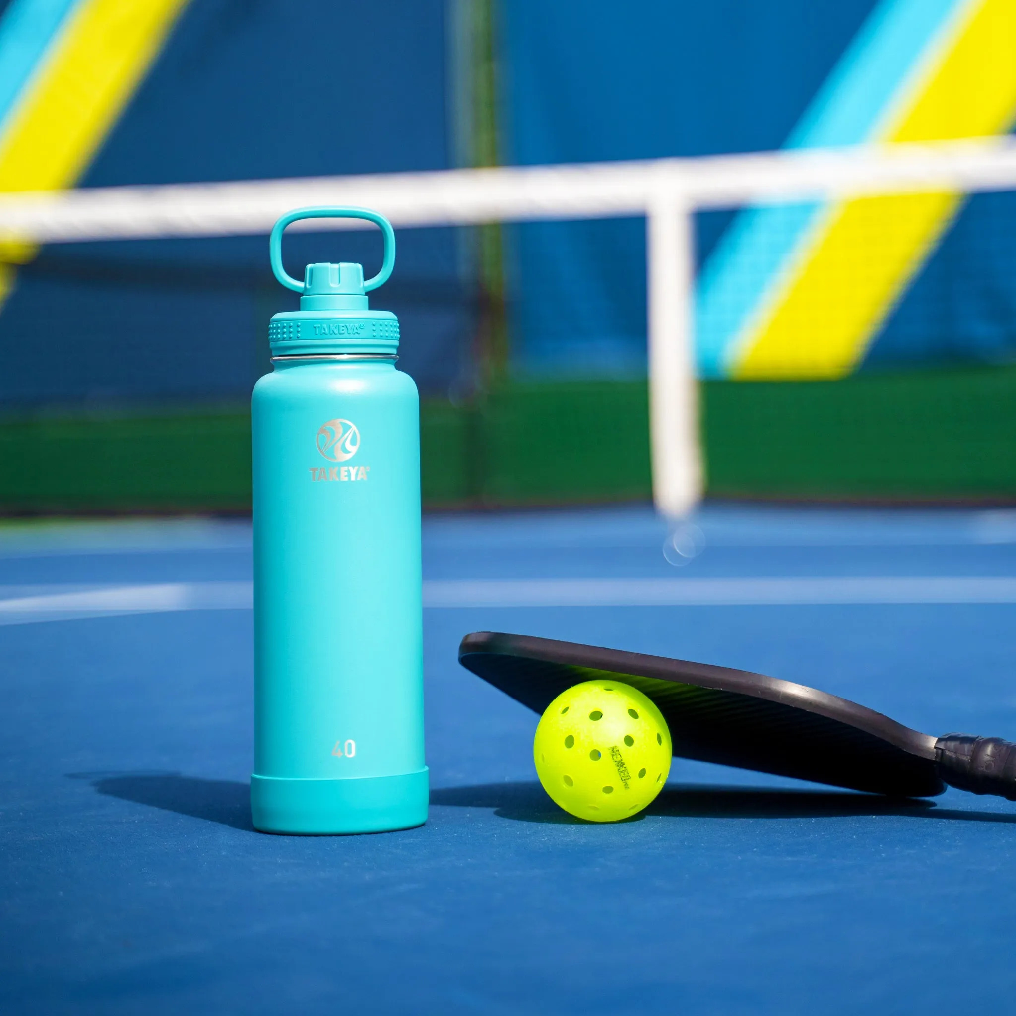 Pickleball Water Bottle with Sport Spout Lid