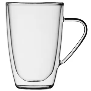 Safdie & Co. Mug Glass Double Wall 4PC Set 350ML Barista