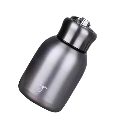 SAZ DEKOR Insulated Coffee Mug 300ml Stainless Steel Travel Drink Water Bottle for Gym Argent