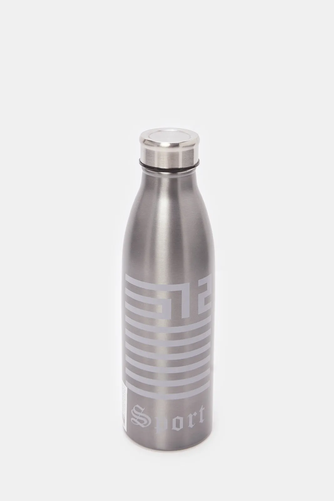 Silver Printed Water Bottle