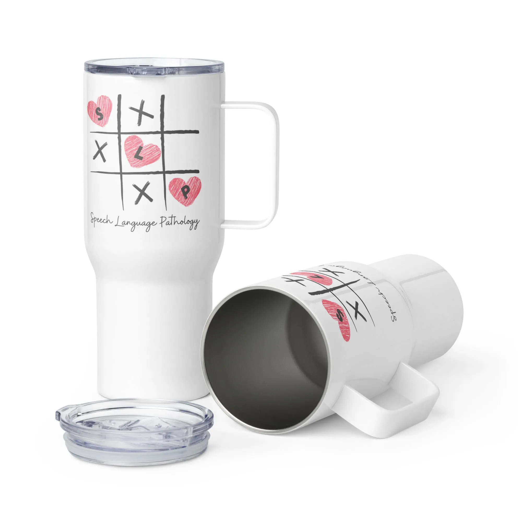 SLP Tic Tac Toe Travel Mug with Handle