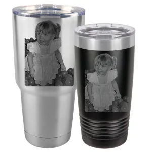 Stainless Steel Insulated Laser Engraved Photo Tumbler