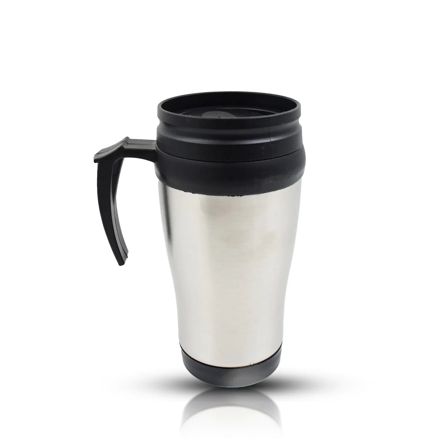 Stainless Steel Vacuum Glass Insulated Glass Coffee Cups (With Lid & Handle / 1 pc)