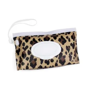 Take and Travel Pouch Reusable Wipes Case - Leopard