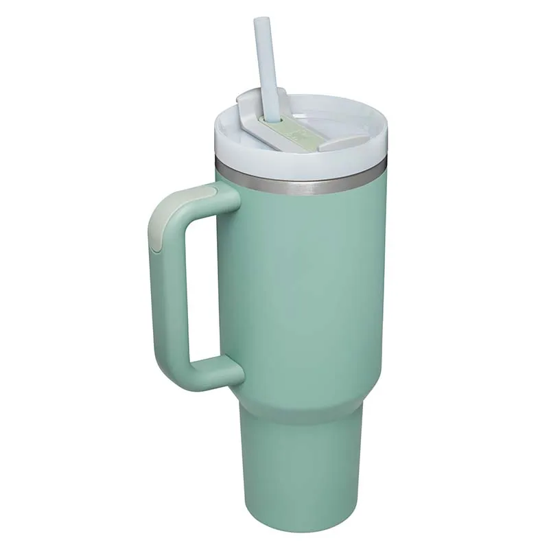 The 40oz Quencher H2.0 Flowstate Tumbler in Eucalyptus