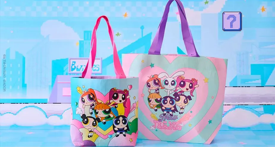 THE POWERPUFF GIRLS X NJ REUSABLE BAG (LARGE)