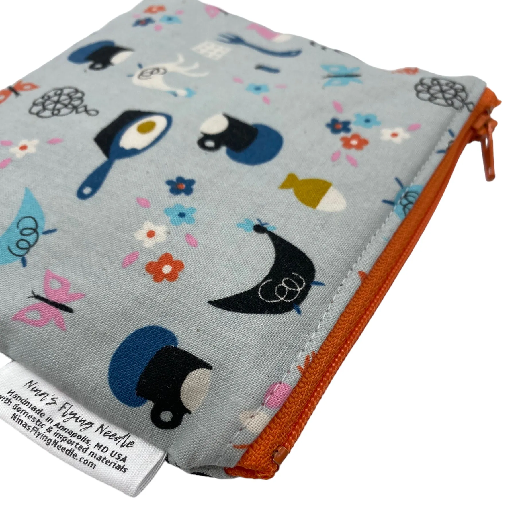 Toddler Sized Reusable Zippered Bag Chicken and Eggs