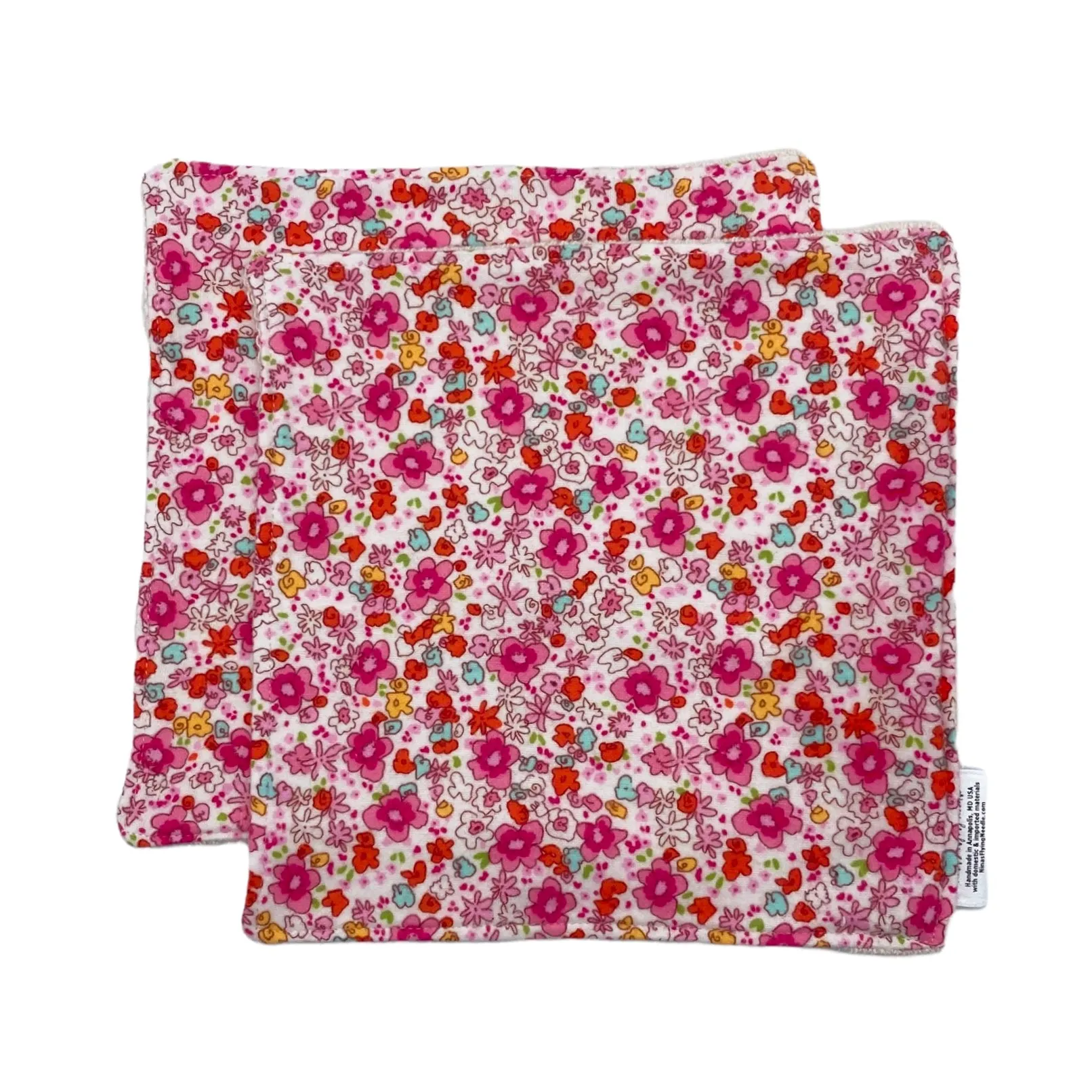 Wash Cloth - Regular - Floral Pink