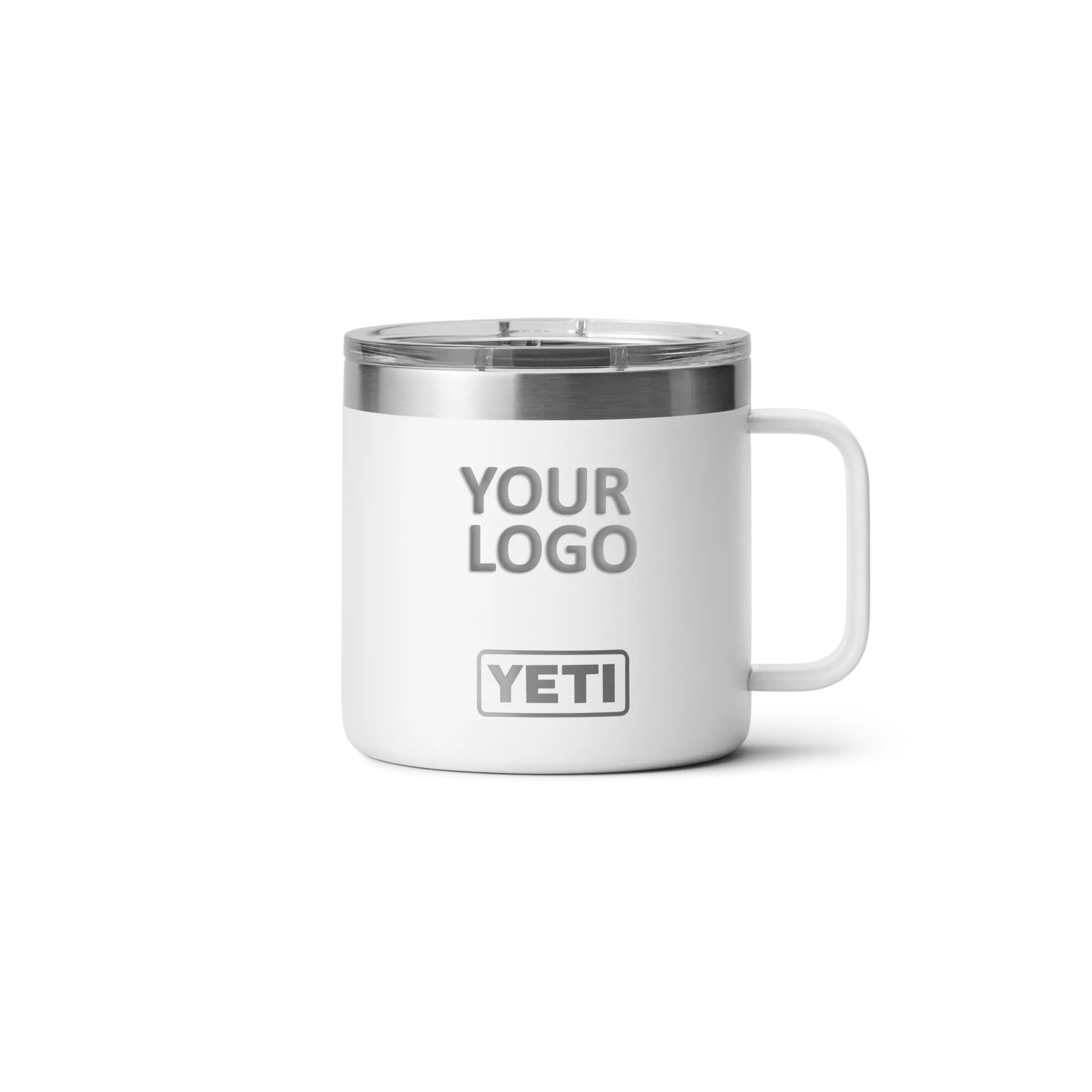 YETI Custom 14 Oz Mugs with Magslider Lid, White