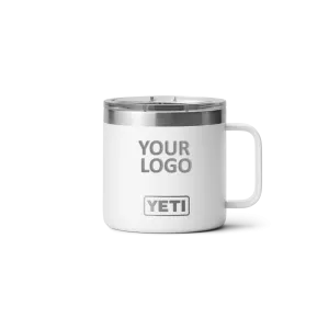 YETI Custom 14 Oz Mugs with Magslider Lid, White