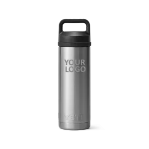 YETI Custom 18 Oz Rambler Bottles with Chug Cap, Stainless