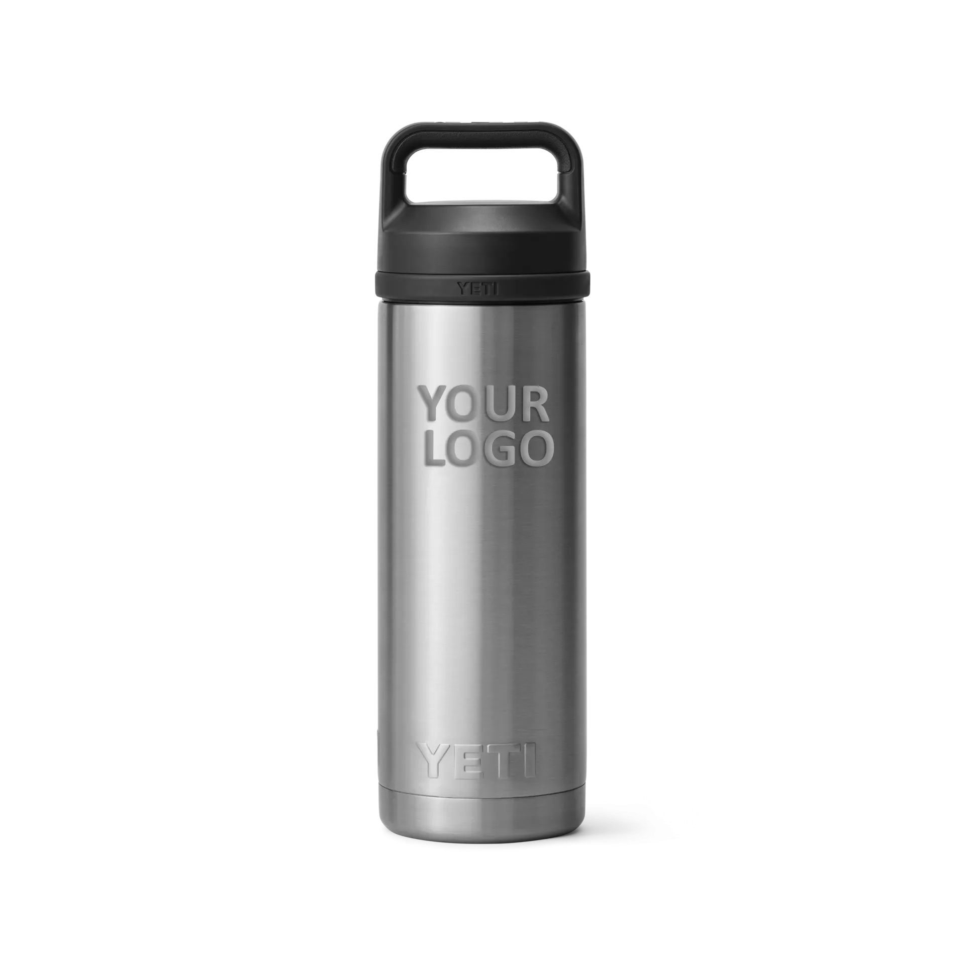 YETI Custom 18 Oz Rambler Bottles with Chug Cap, Stainless