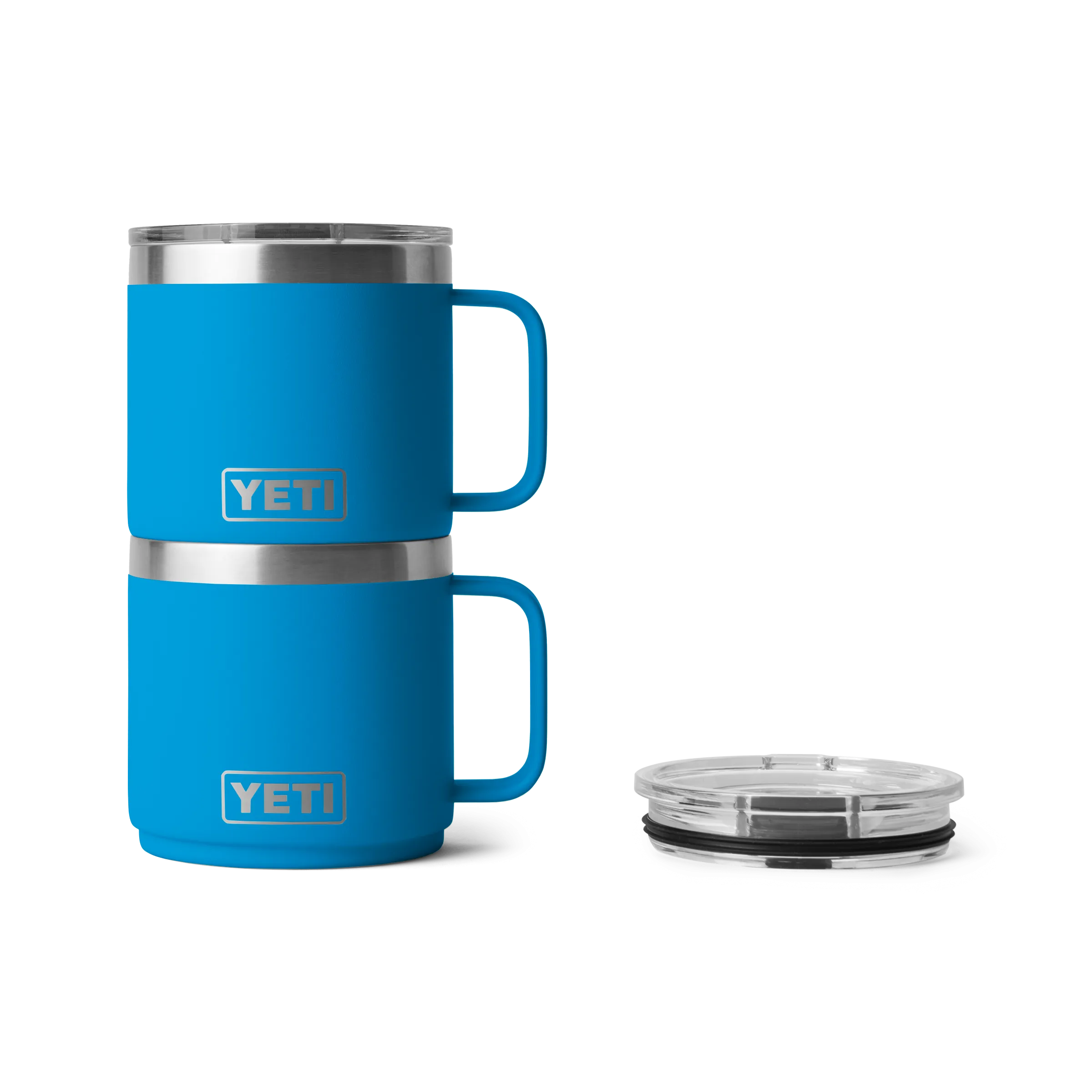 Yeti Rambler 14oz/414ml Stackable Mug 2.0 with Magslider Lid - Big Wave Blue